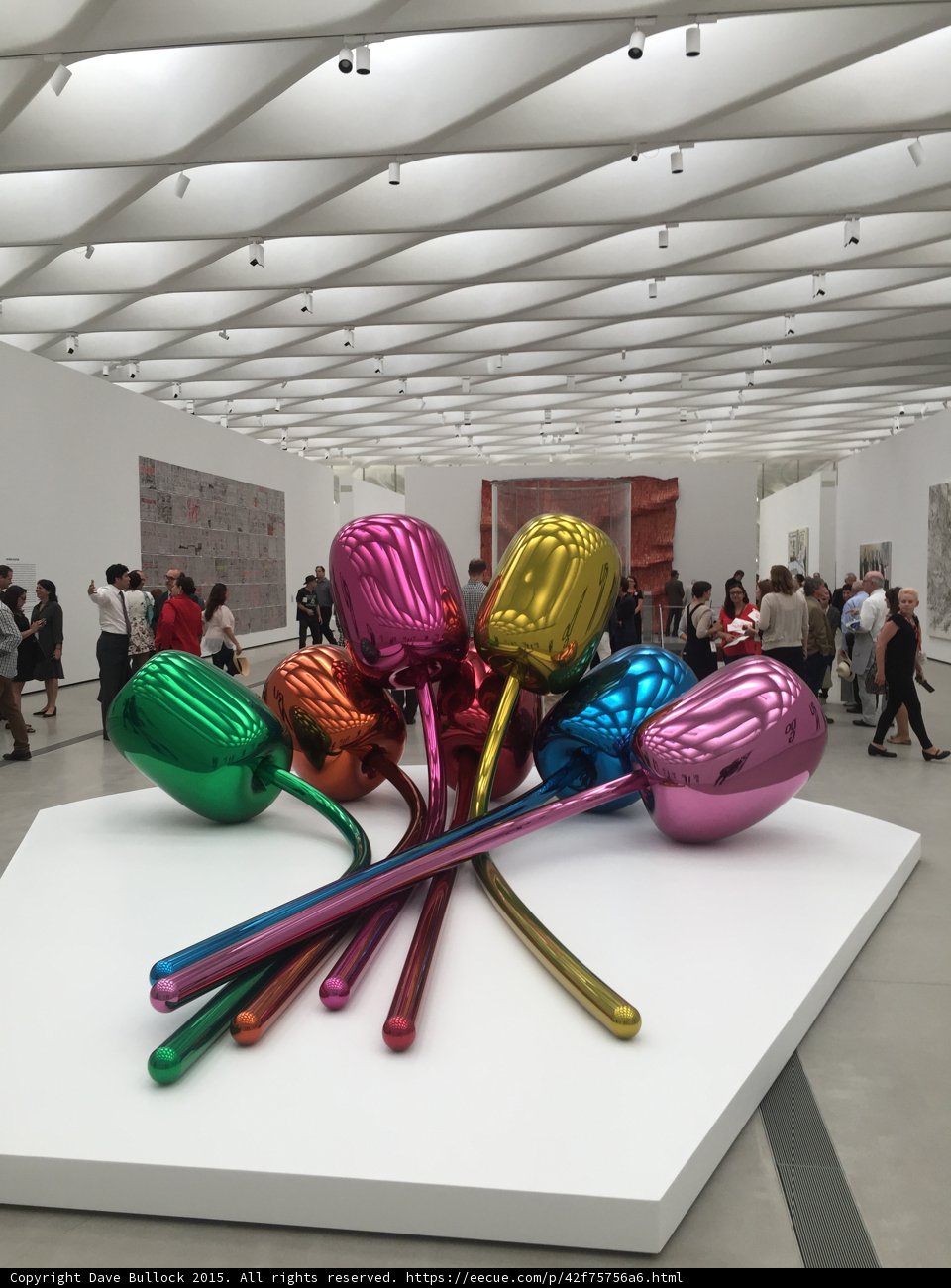 Colorful Metal Tulips Exhibition