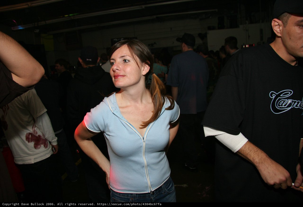 Woman Dancing at New Year's Eve Party 2005
