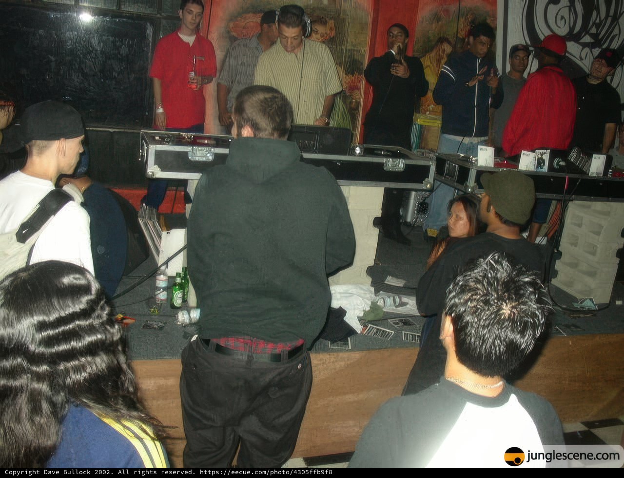 DJ rocks the club with a crowd of 18