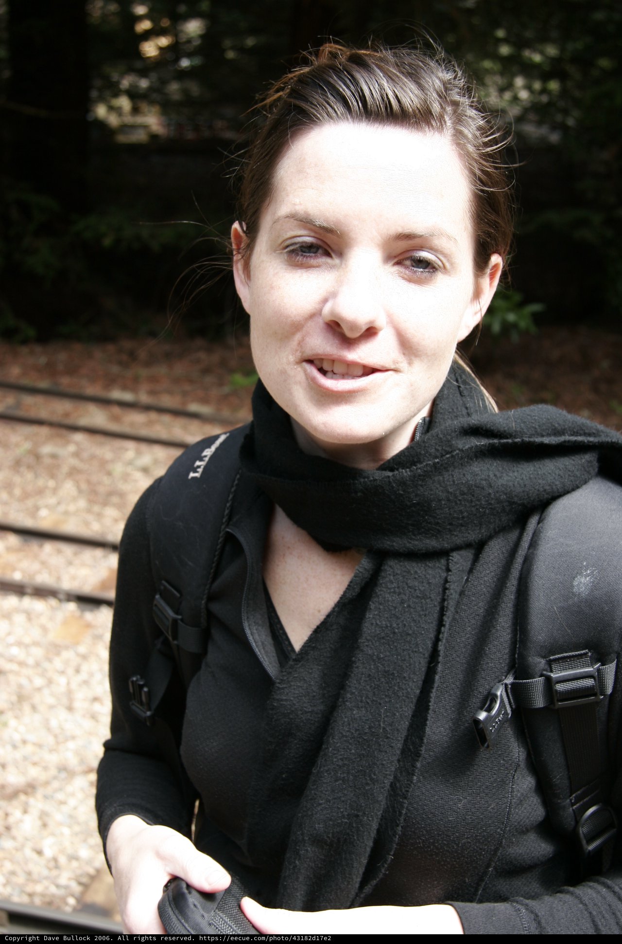 Woman in Black Exploring San Francisco Outdoors