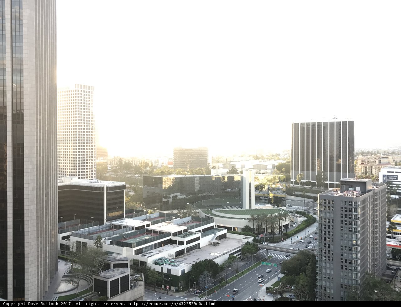 Aerial View of Los Angeles Cityscape