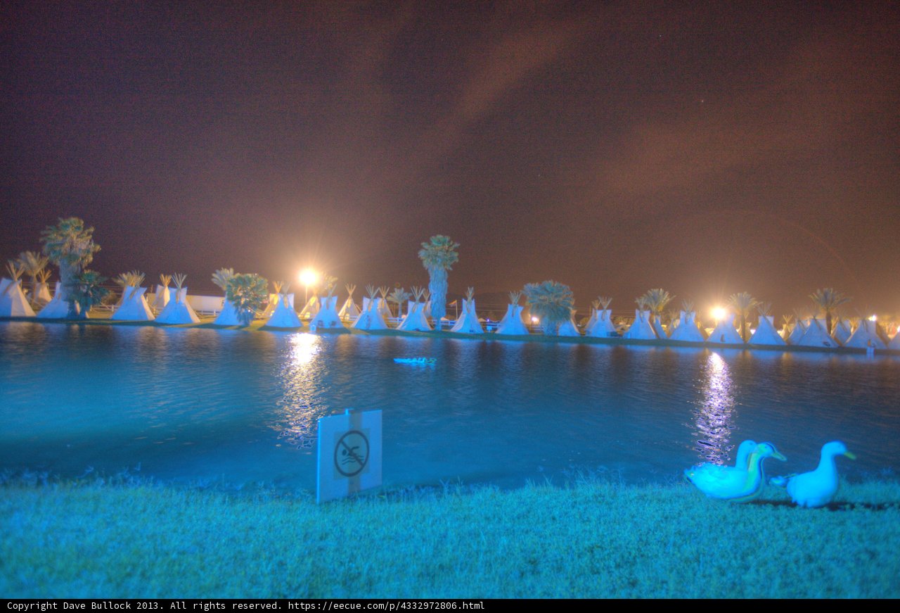 Serene Lake at Coachella Resort