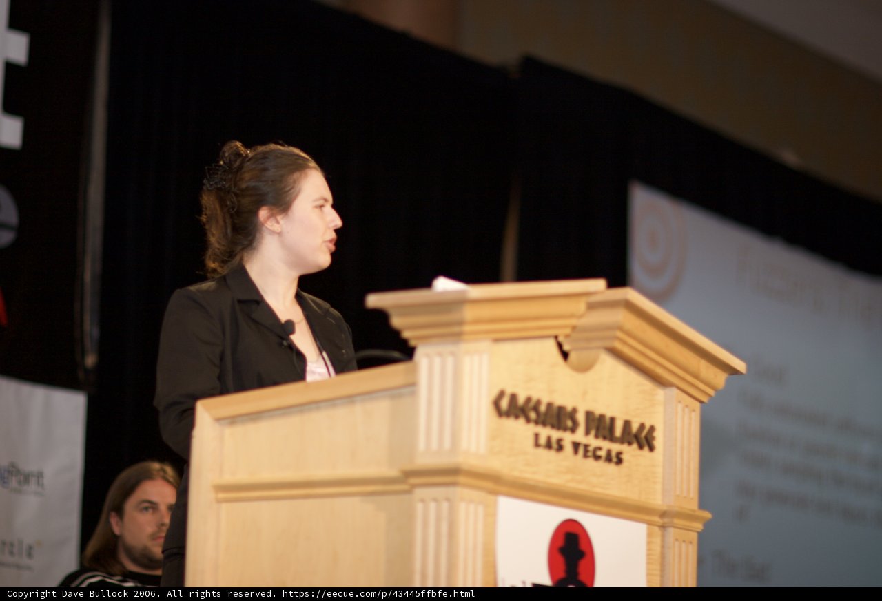 Woman Giving Impactful Speech at Podium