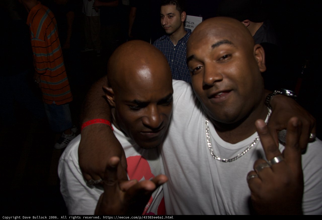 Posing with MC Q