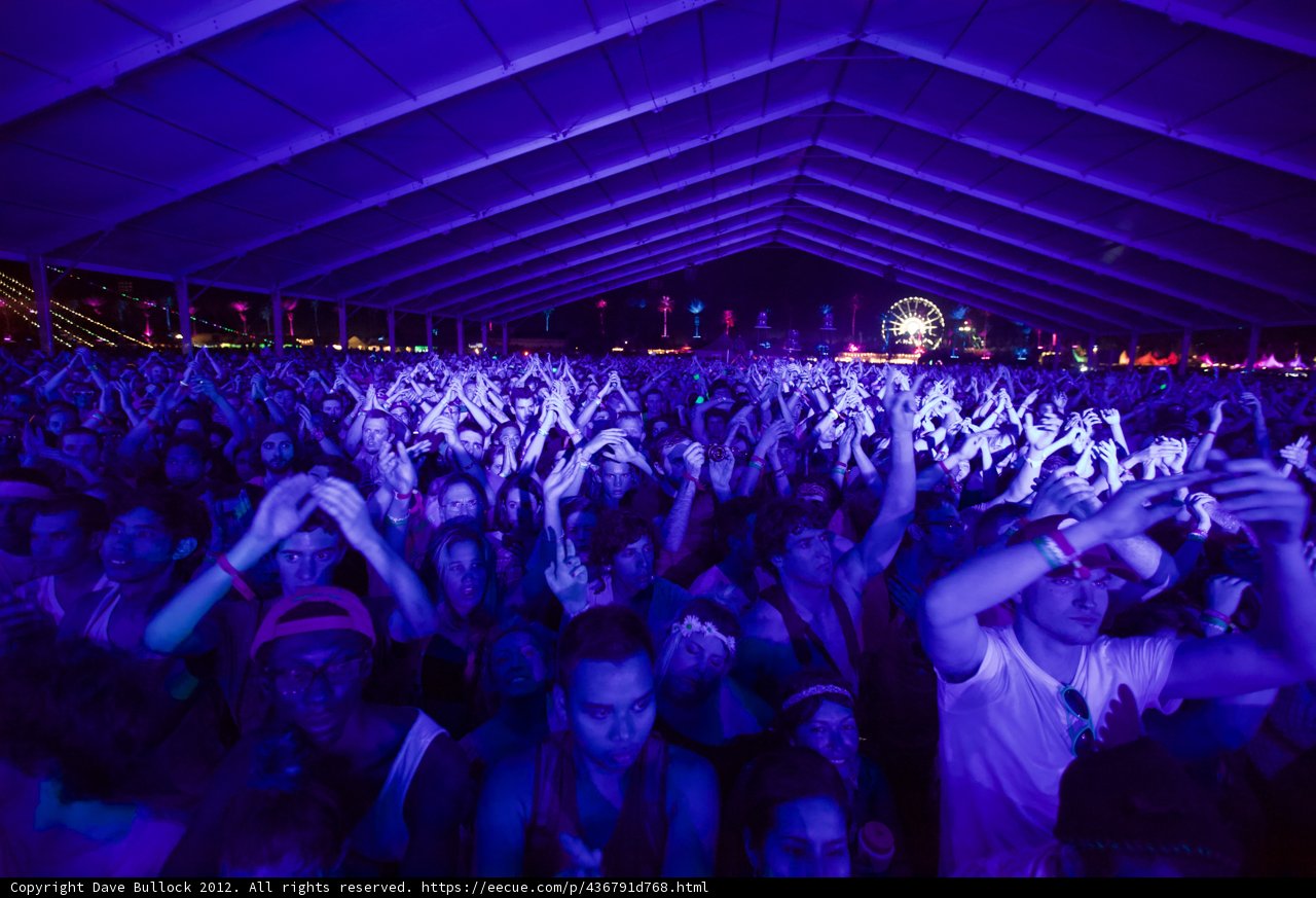 Coachella Crowd on Friday Night