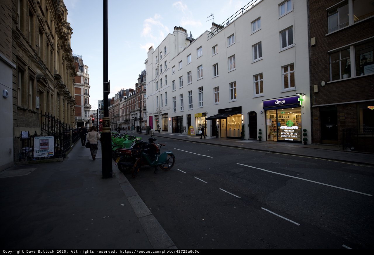 Early Morning Street Scene in Central London
