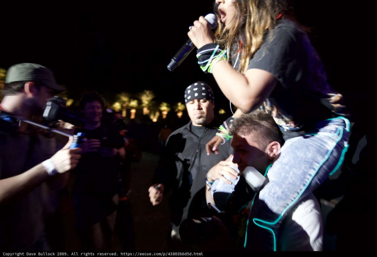 Crowd-Surfing Concert Performance