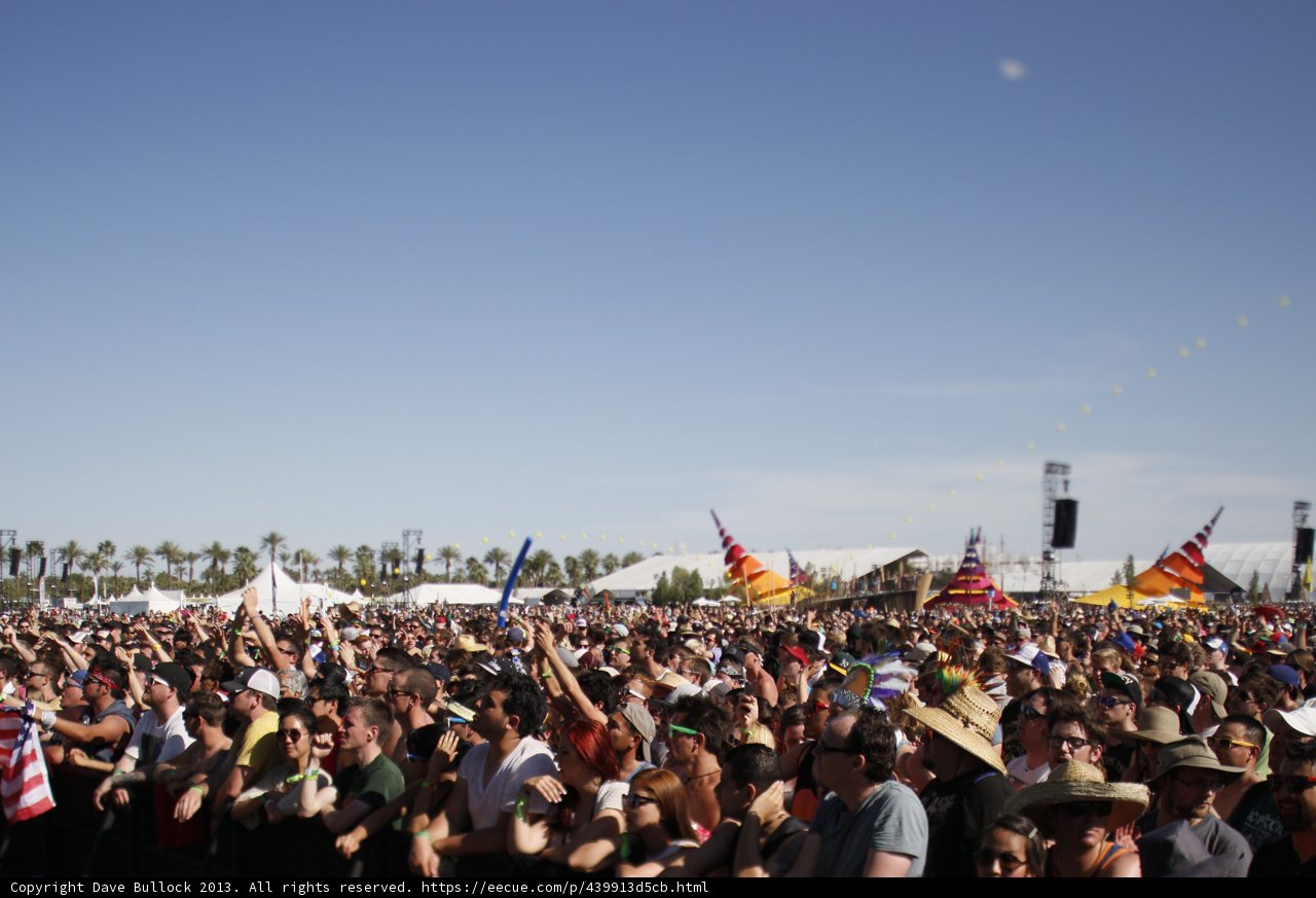 A Sea of People at the Music Festival