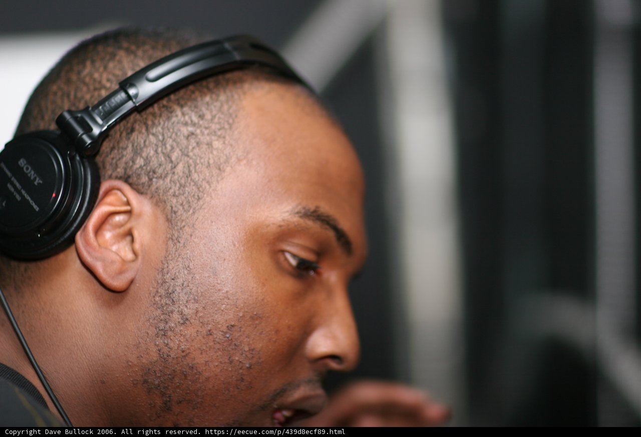 Music in his ears
