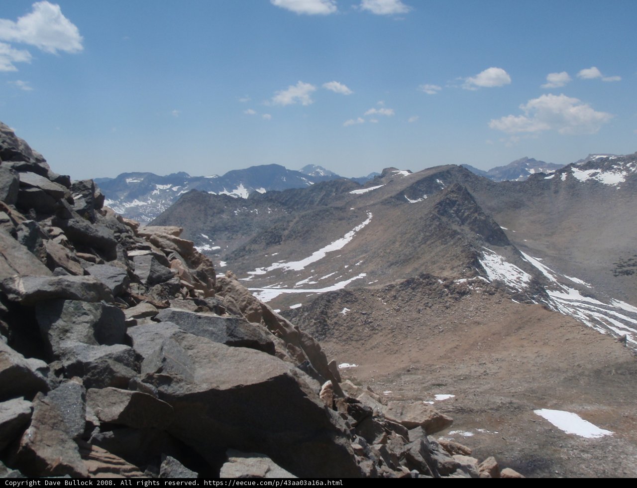 Summit View of Inyo Mountain Range