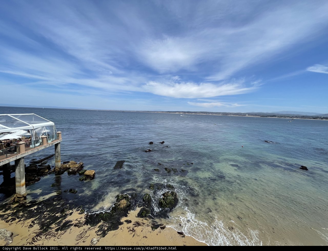 A Majestic View of the Ocean from the Monterey Pier