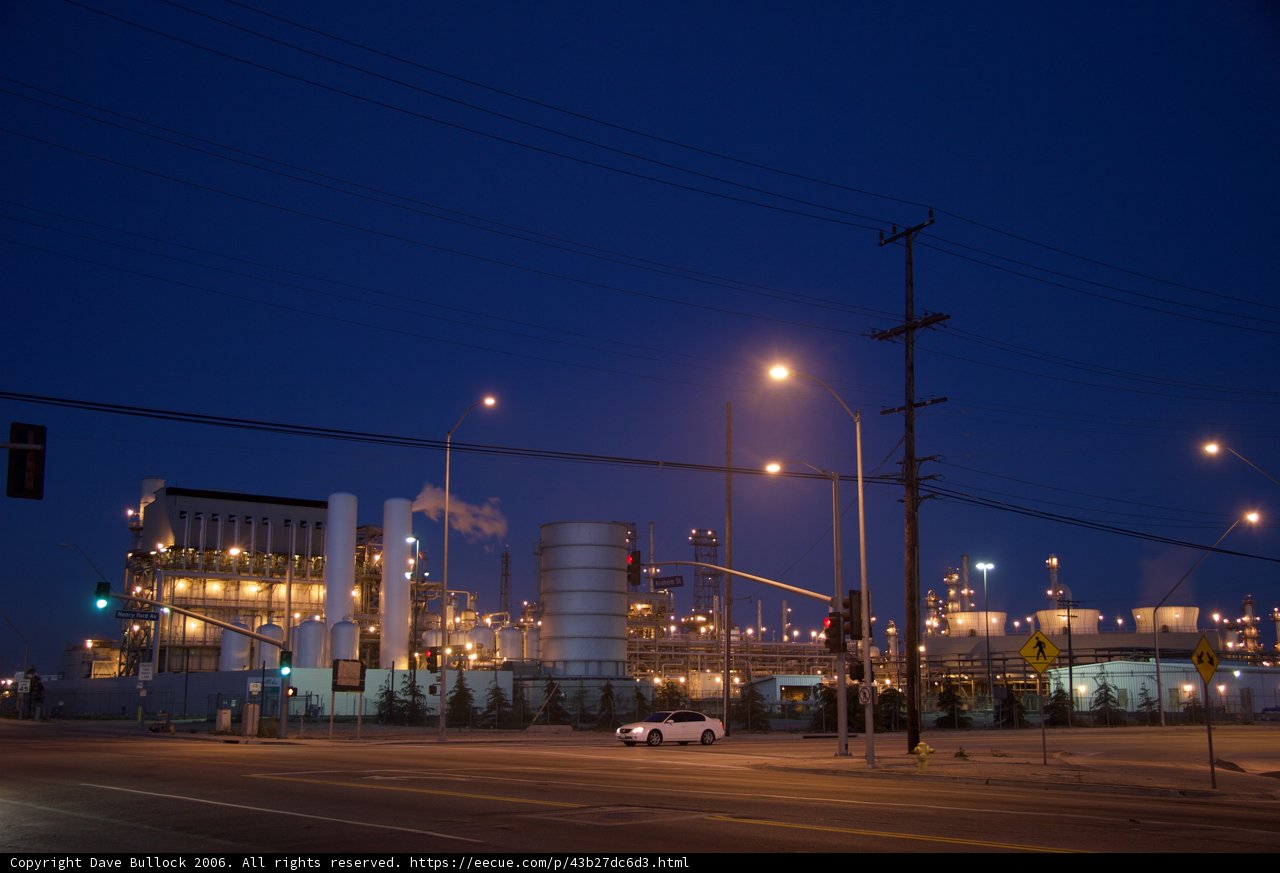 Night Drive Through City Street