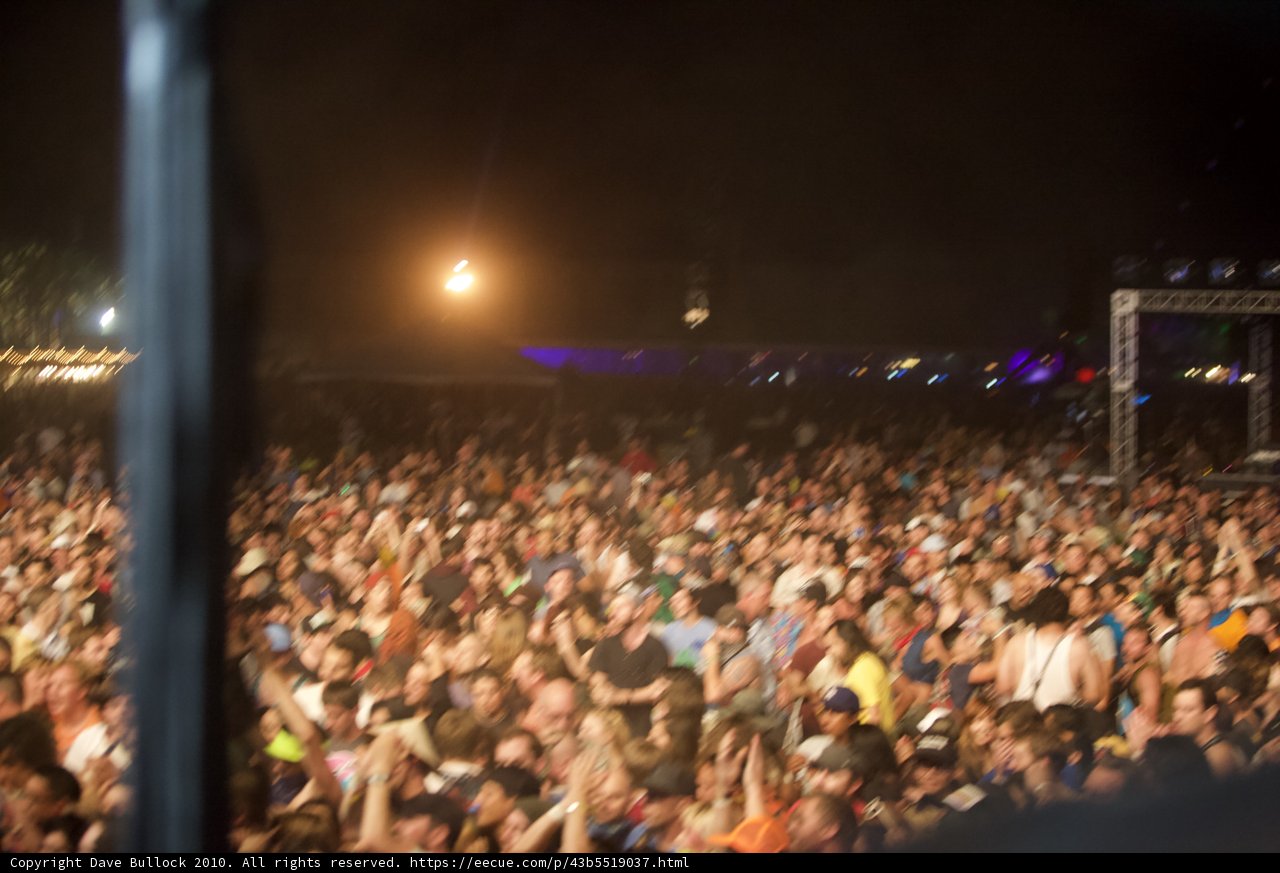 Electrifying Night Sky at Coachella Rock Concert