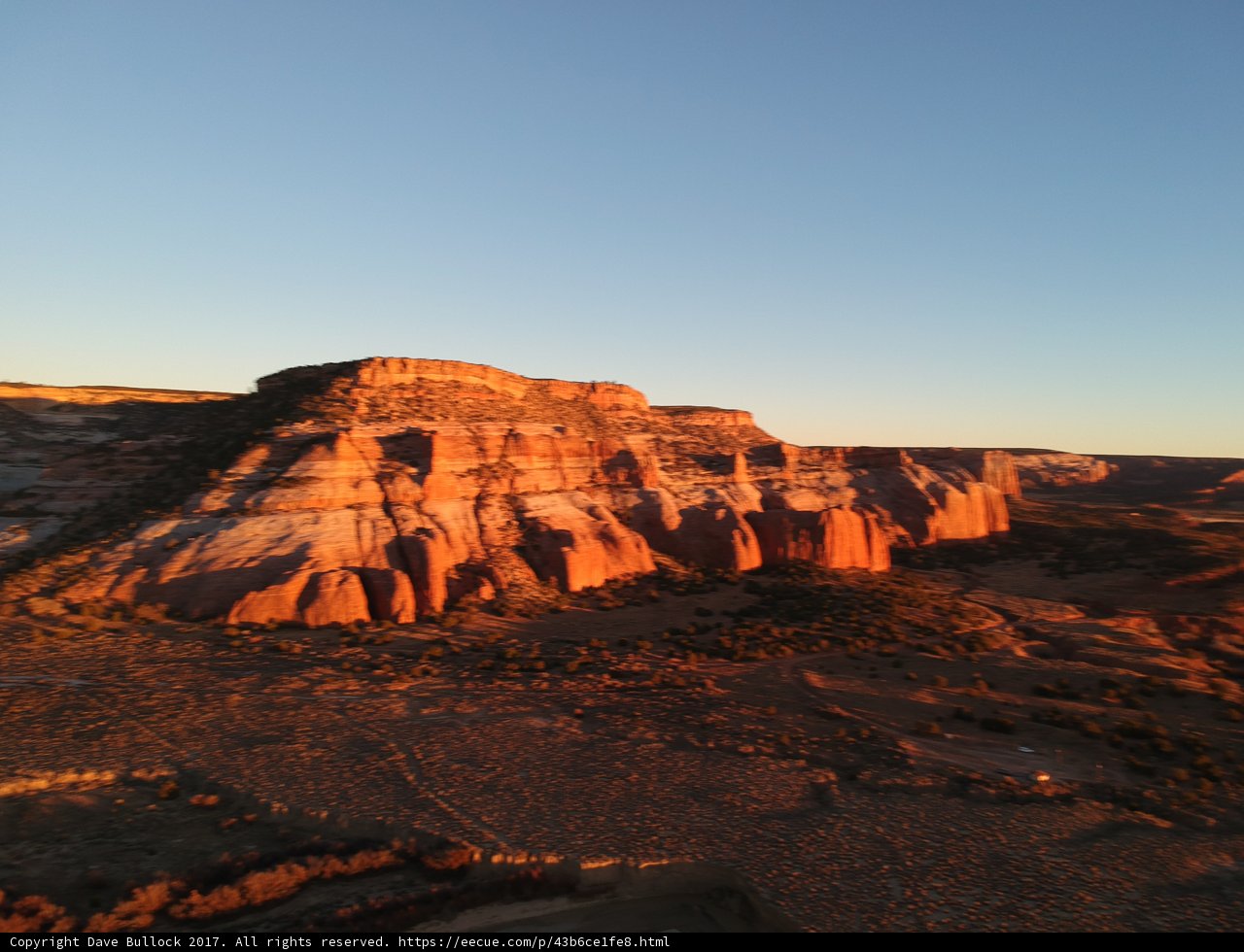 Sunset Glow on the Red Rocks of Lupton