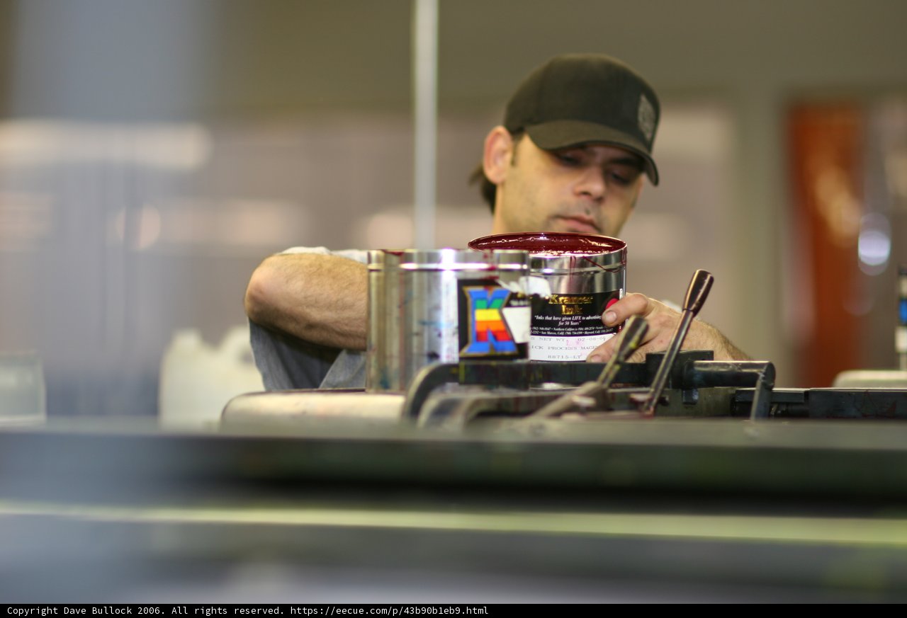 Factory Worker at Work
