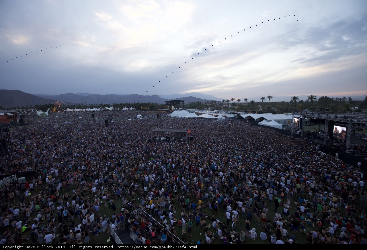 Coachella Sunday Concert Crowd