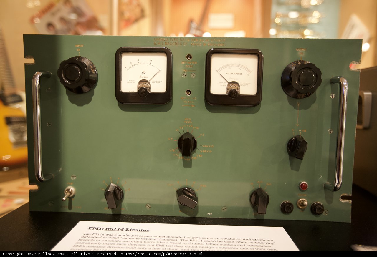 Vintage radio control panel