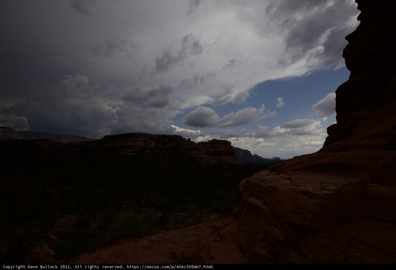 Stormy Skies Over Sedona Mountains