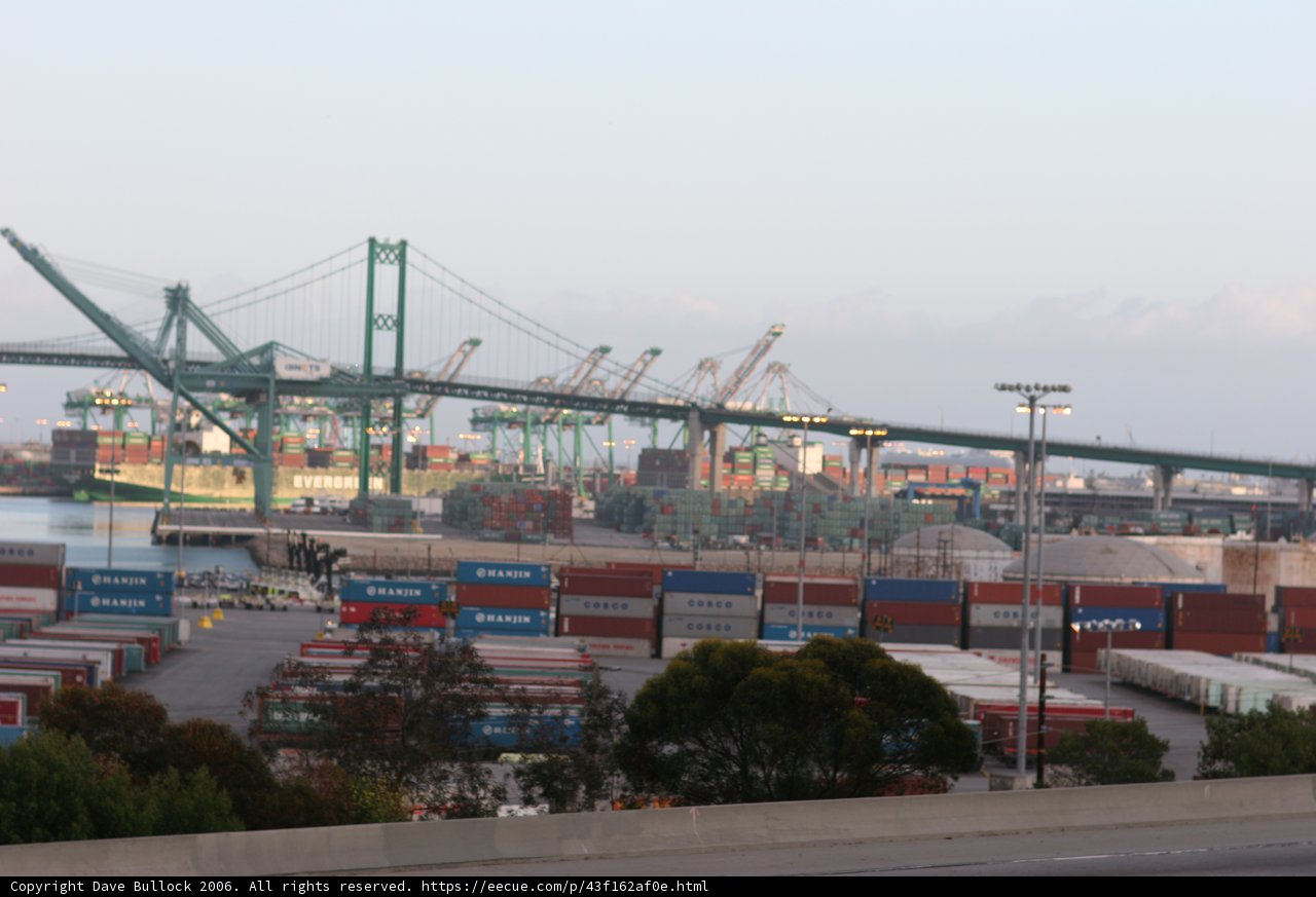 Bridge over the busy port