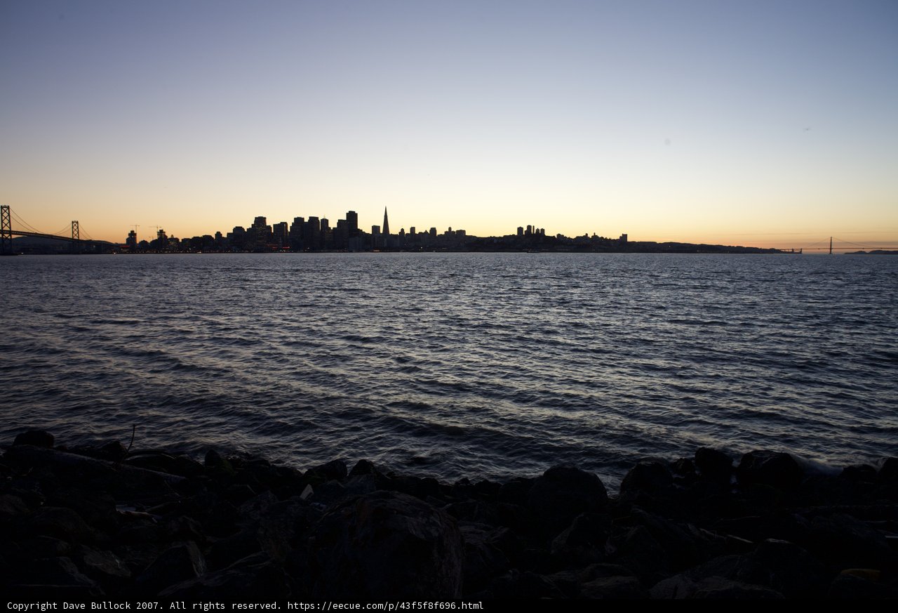 Golden Hour over the San Francisco Skyline