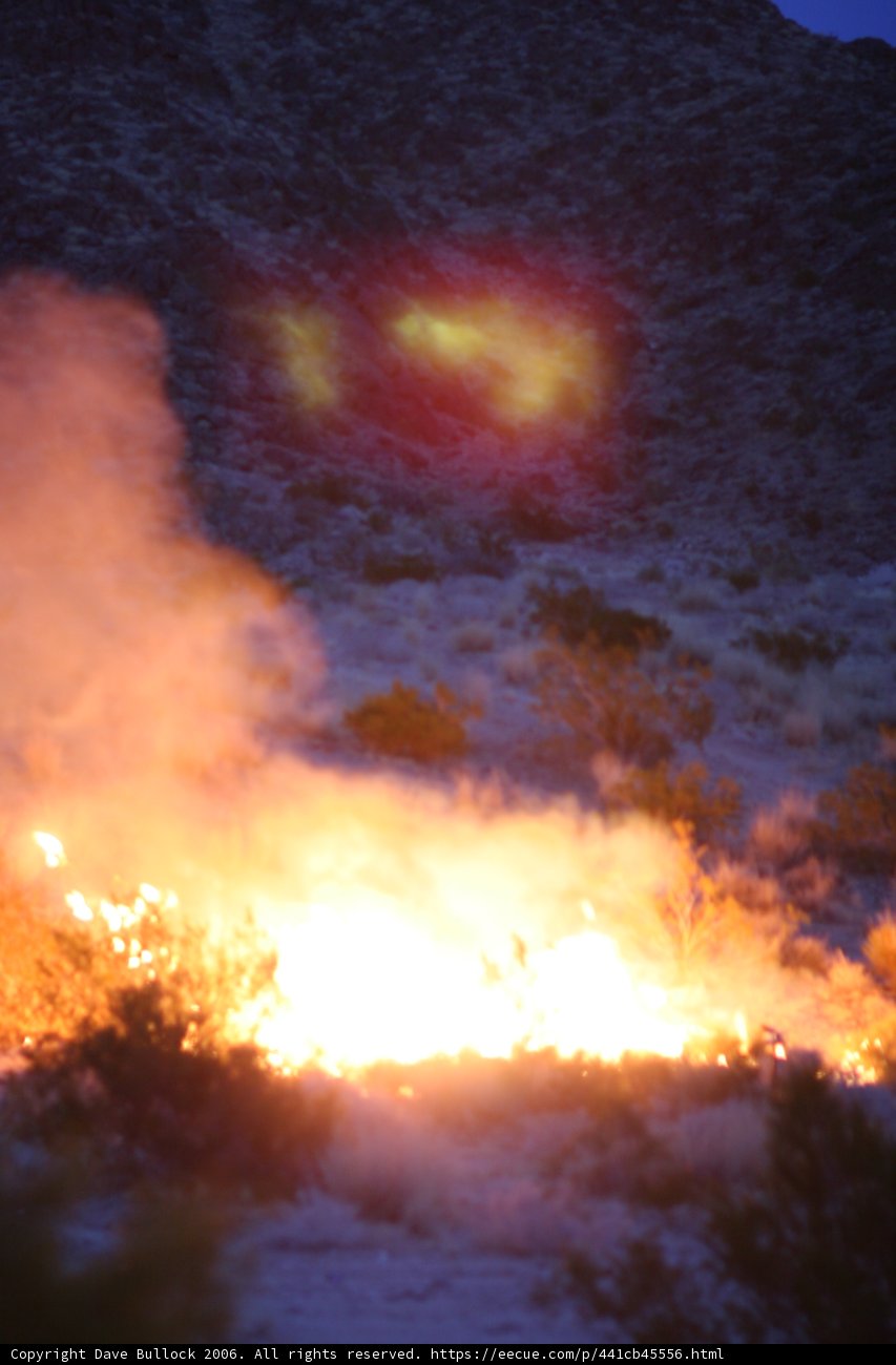 Fiery Flare in the Desert Sky