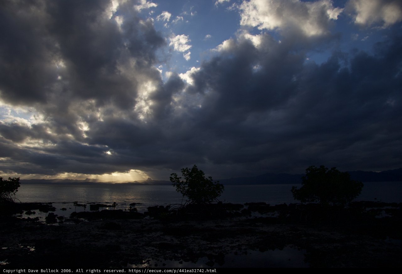 Moody Skies Over the Ocean