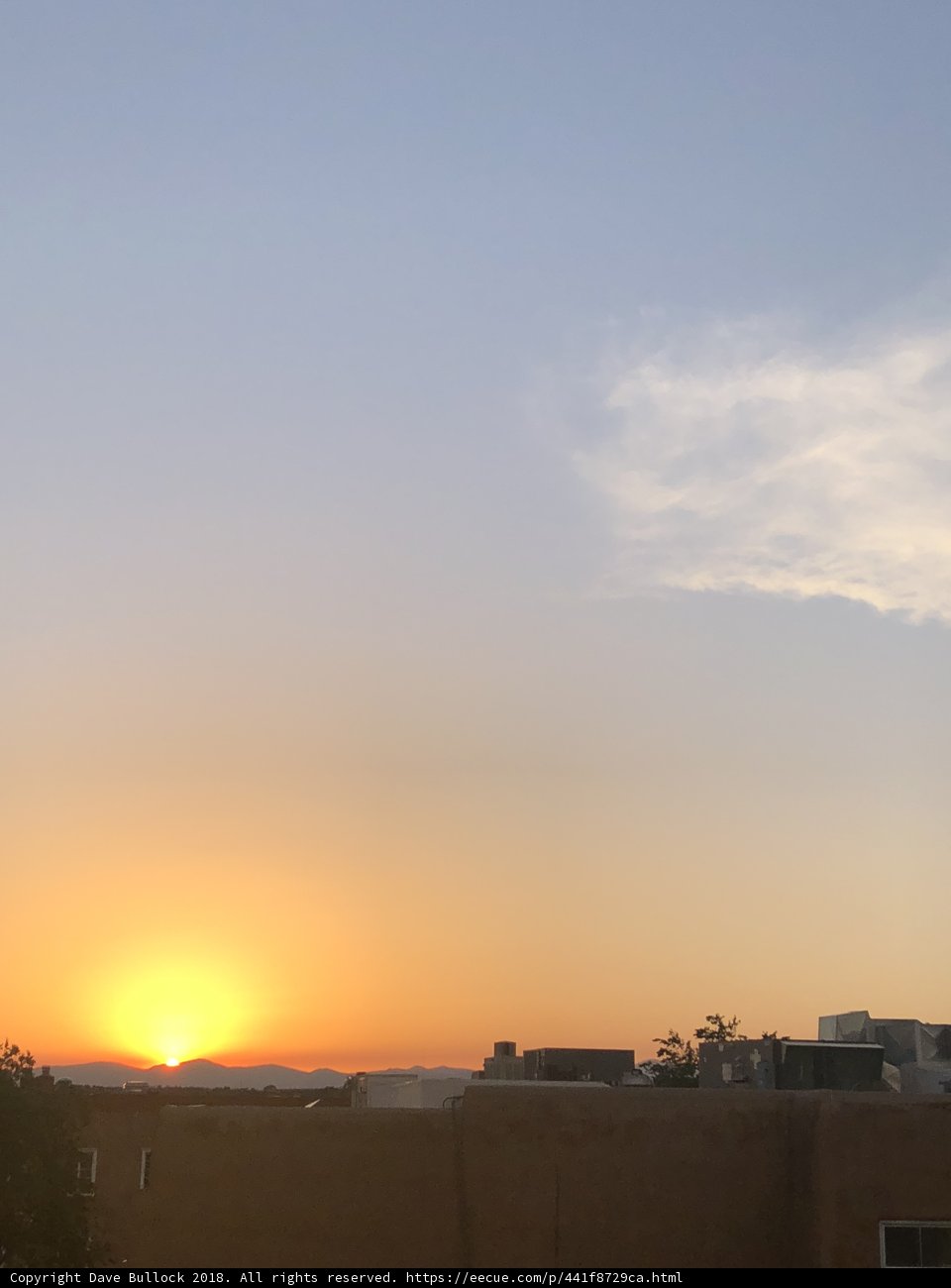 Serene Sunset over Santa Fe