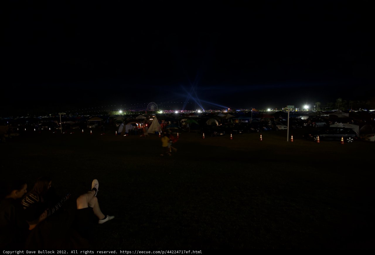 Nighttime Gathering on the Grass