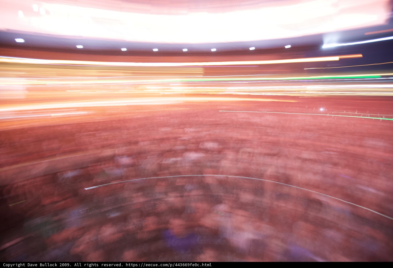 Blurry Crowd in the Night