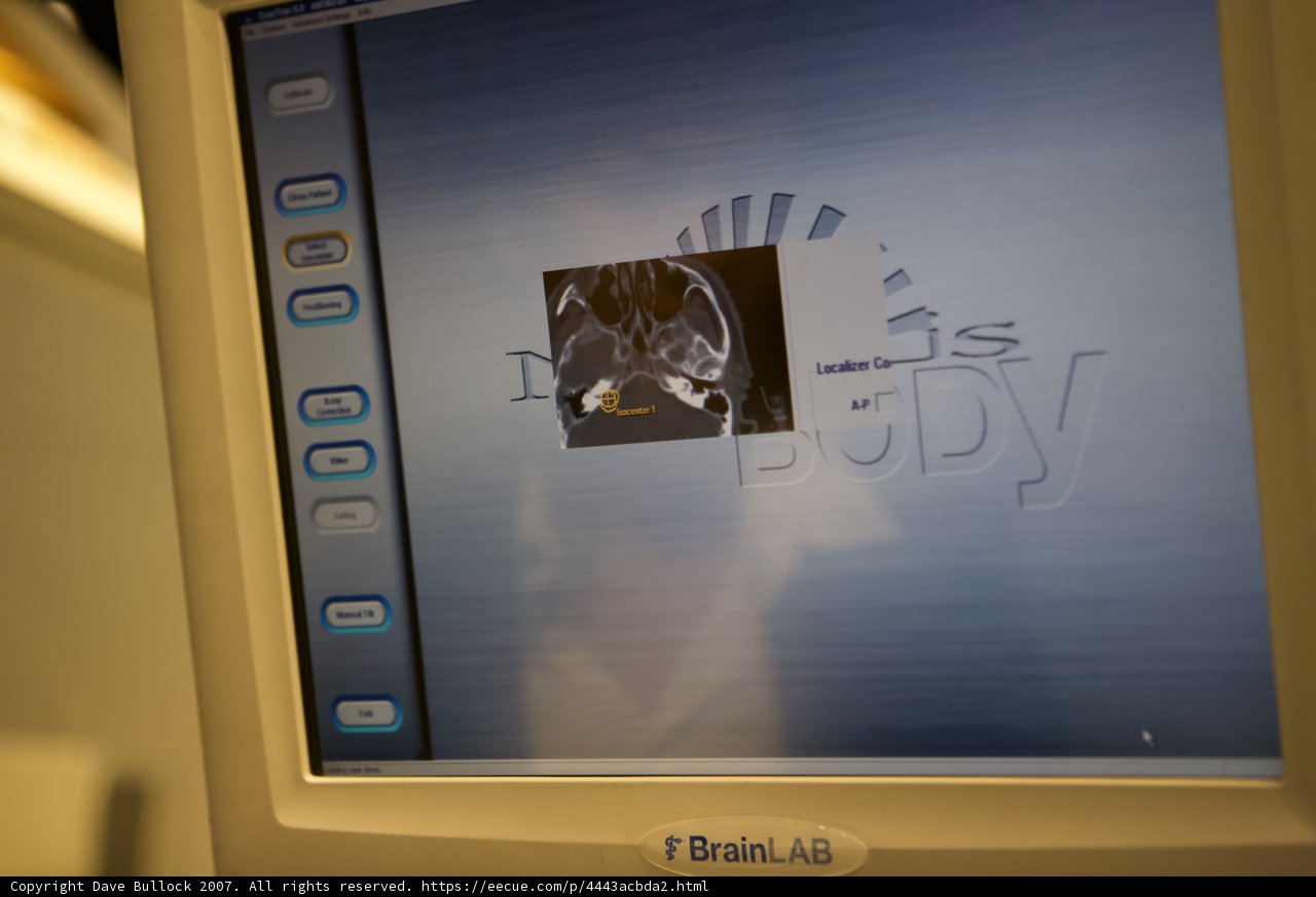 Person depicted on an electronic screen
