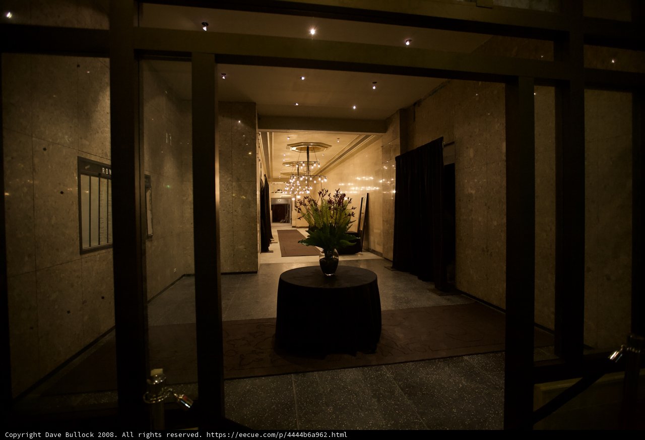 Floral Touch in a Corridor