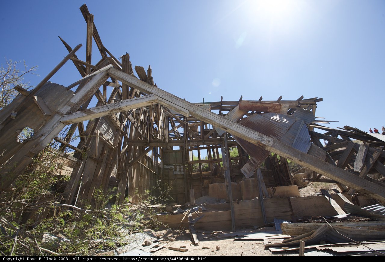 Sunlight Through the Roof of the Abandoned Wooden House