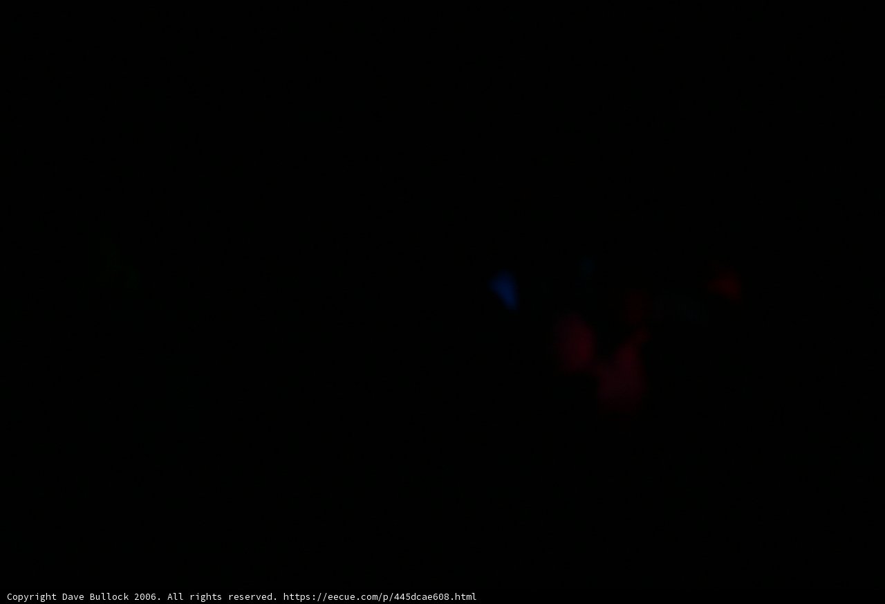 Red Light in Night Sky