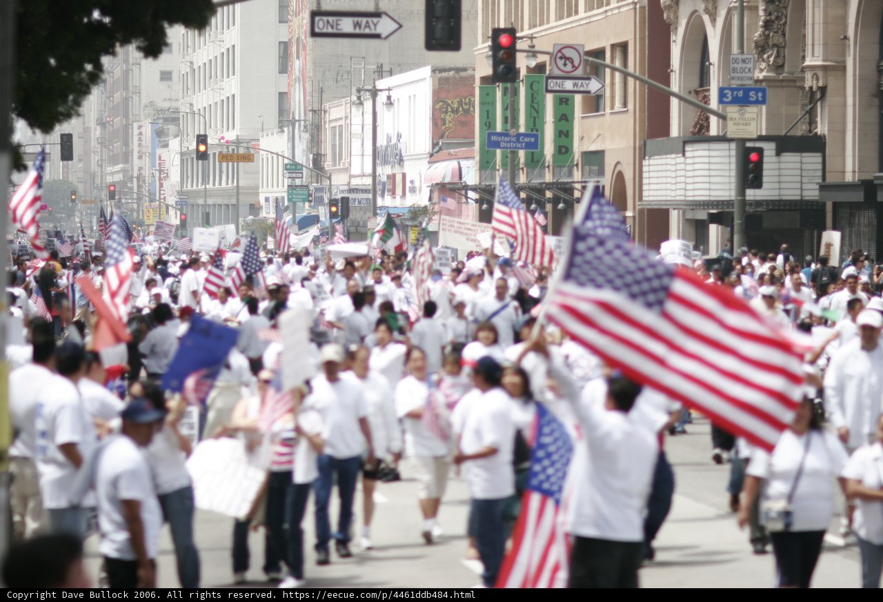 Patriotic Parade on City Streets