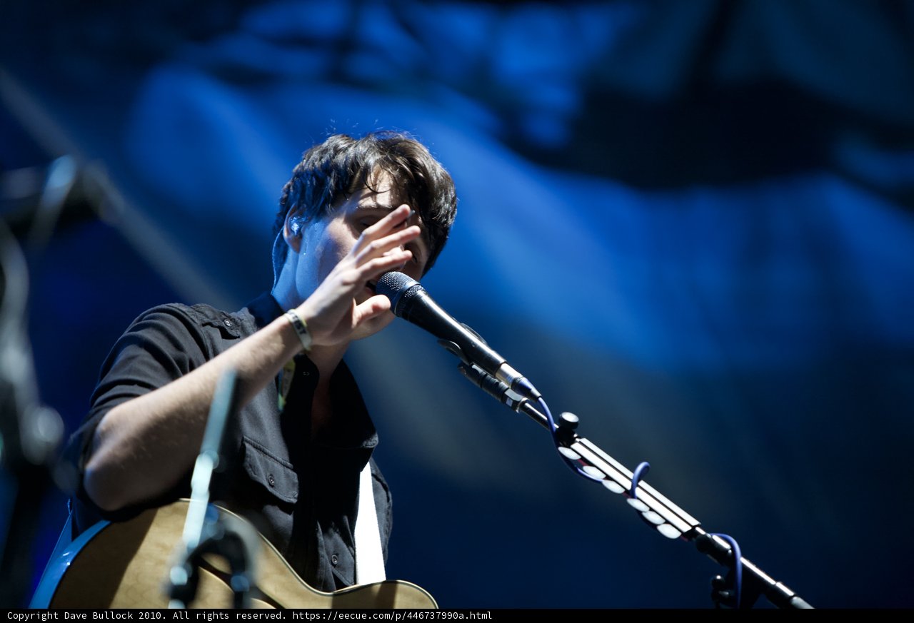 Rocking the Stage with His Guitar