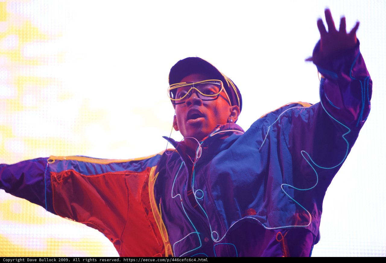 Colorful Man on Stage