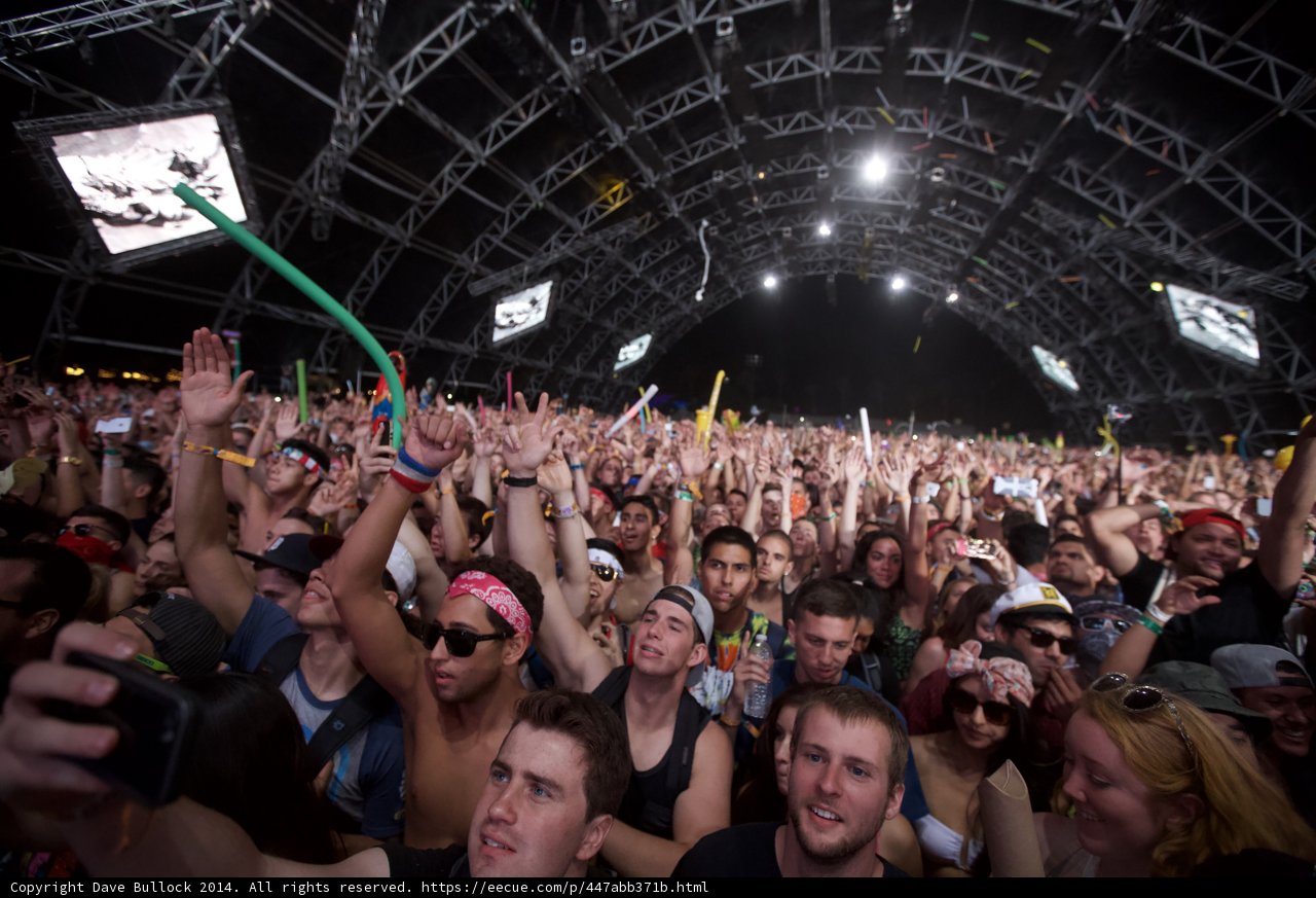 Urban Crowd at Coachella Music Festival