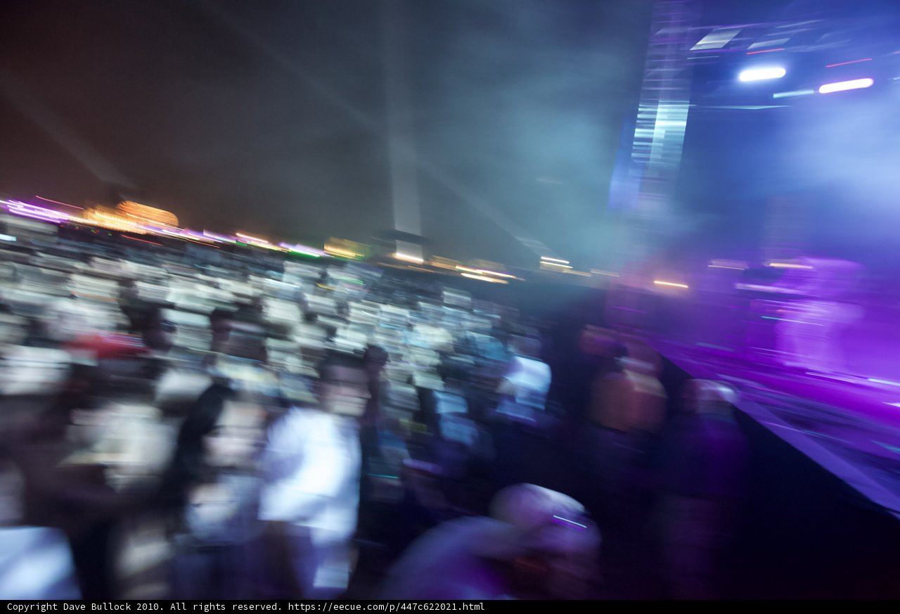 Blurry Nightlife at a Rock Concert