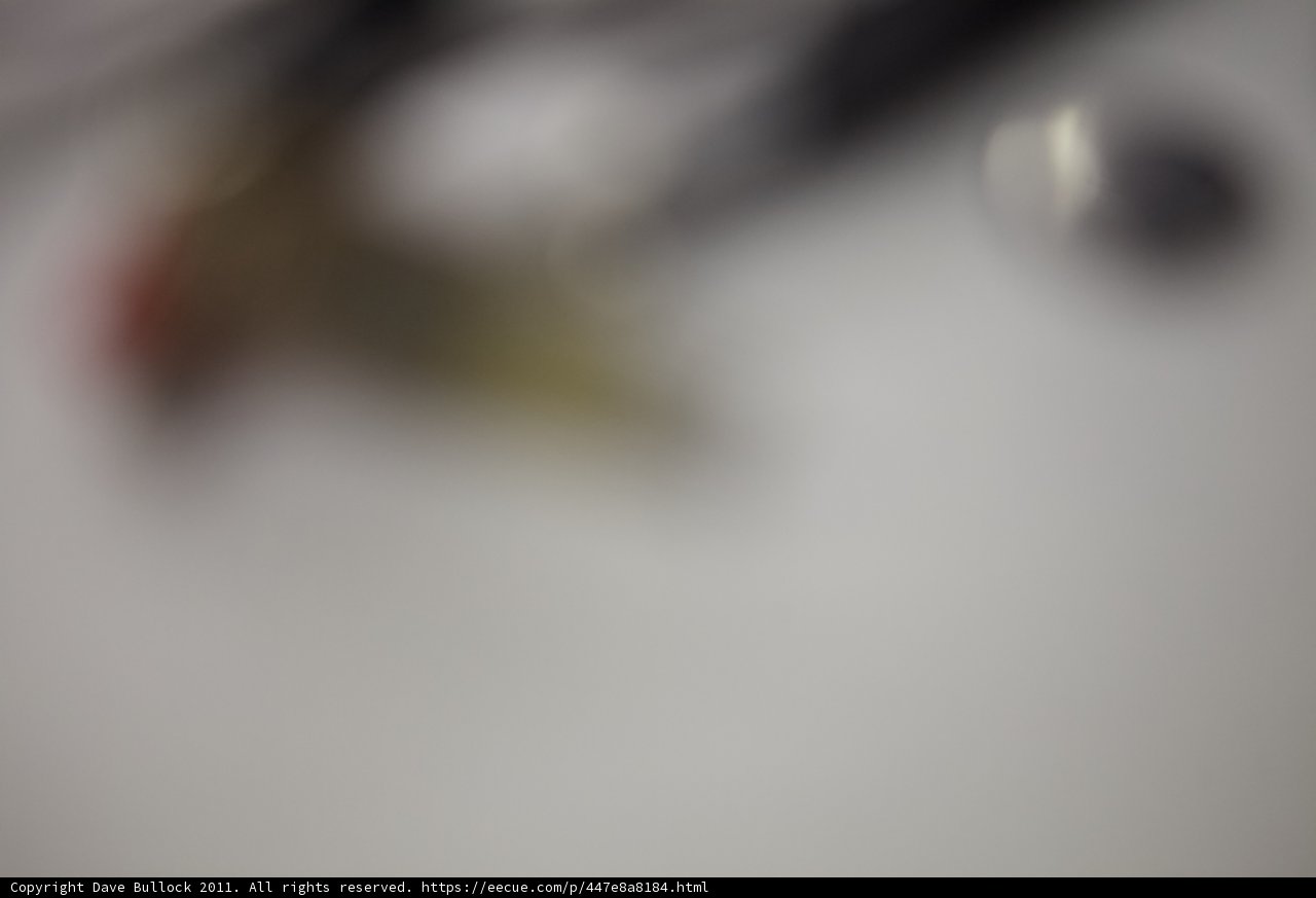 Mysterious Blurred Object
