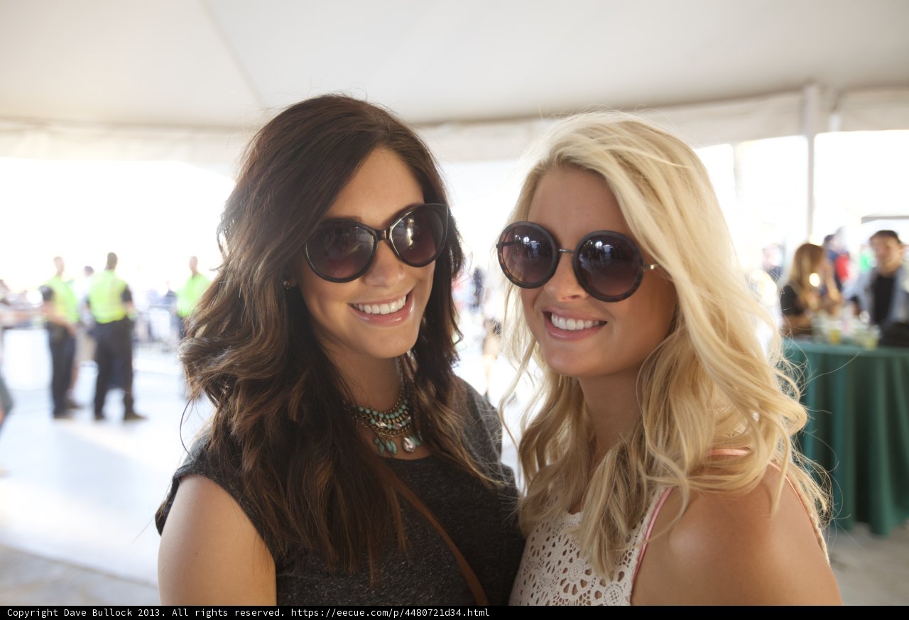 Two Women Flaunt their Sunglasses at Coachella