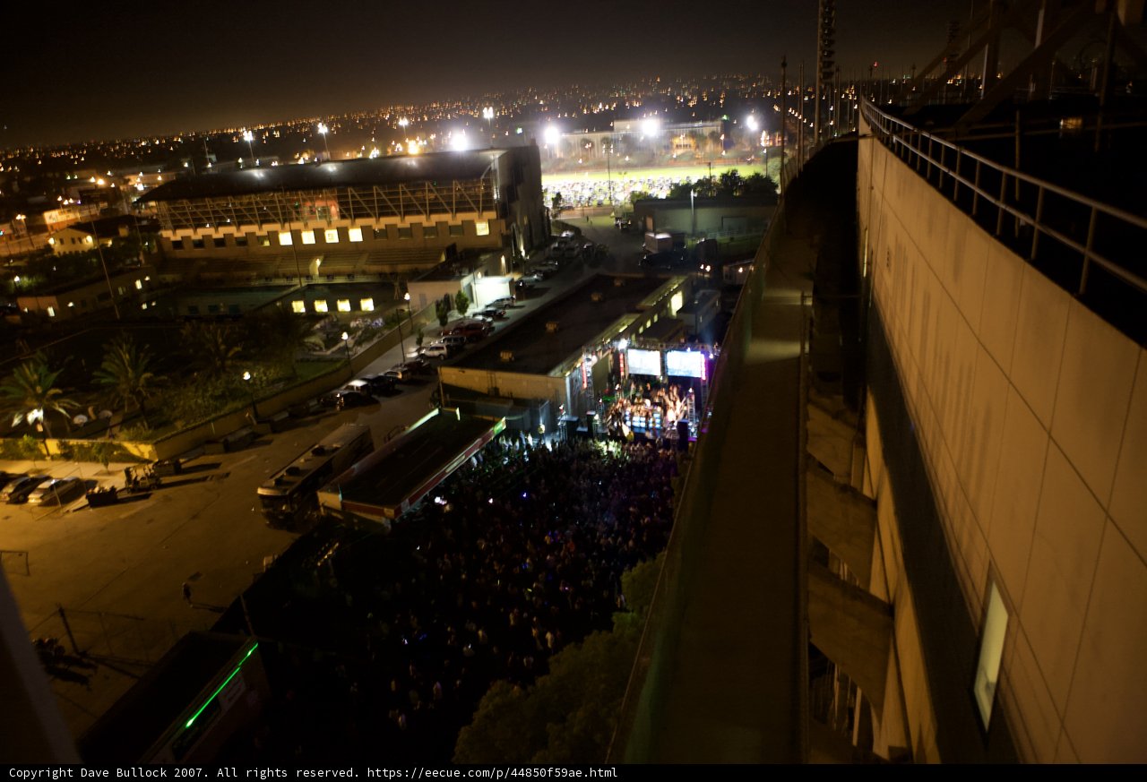 Nighttime Gathering on Metropolis Rooftop