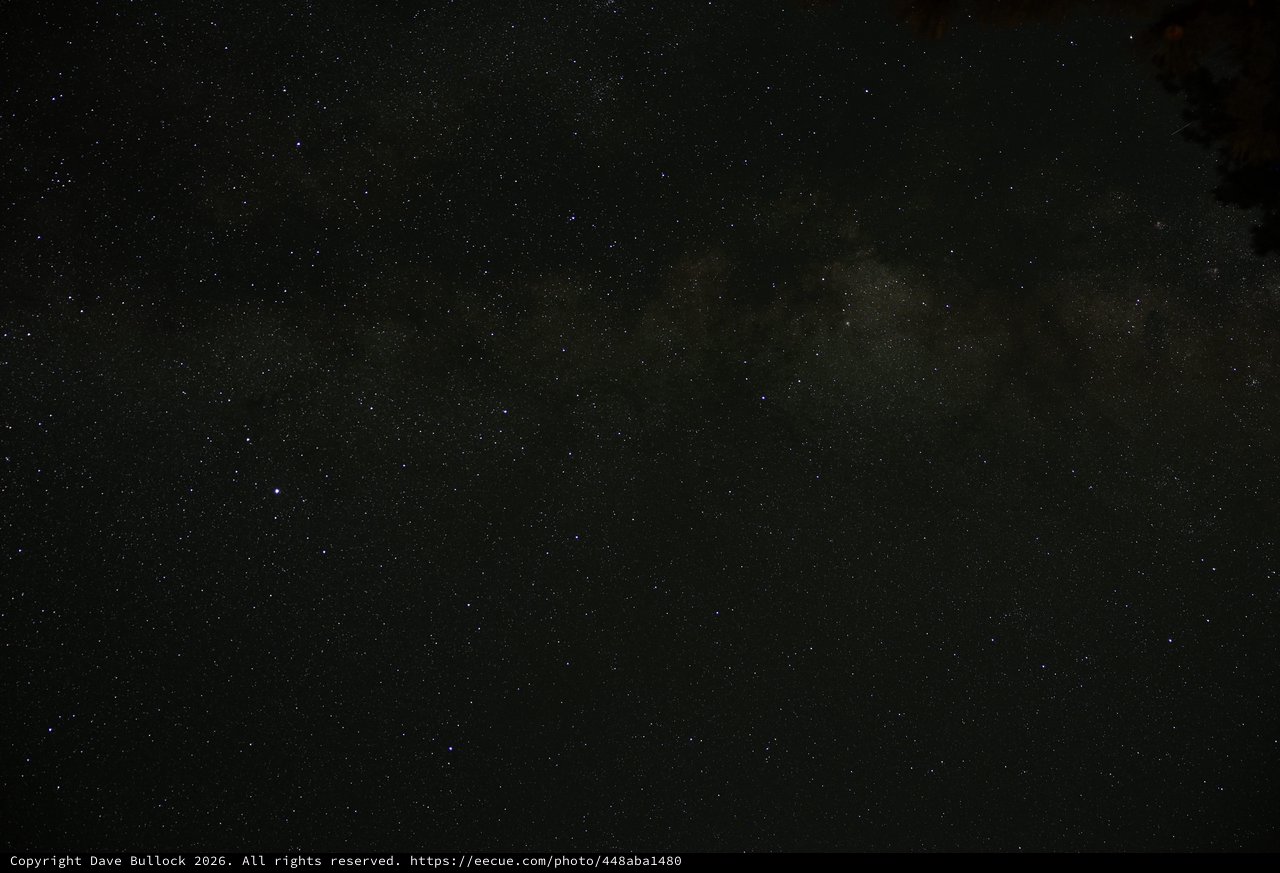 Milky Way Arches Over Mt Lassen's Dark Skies