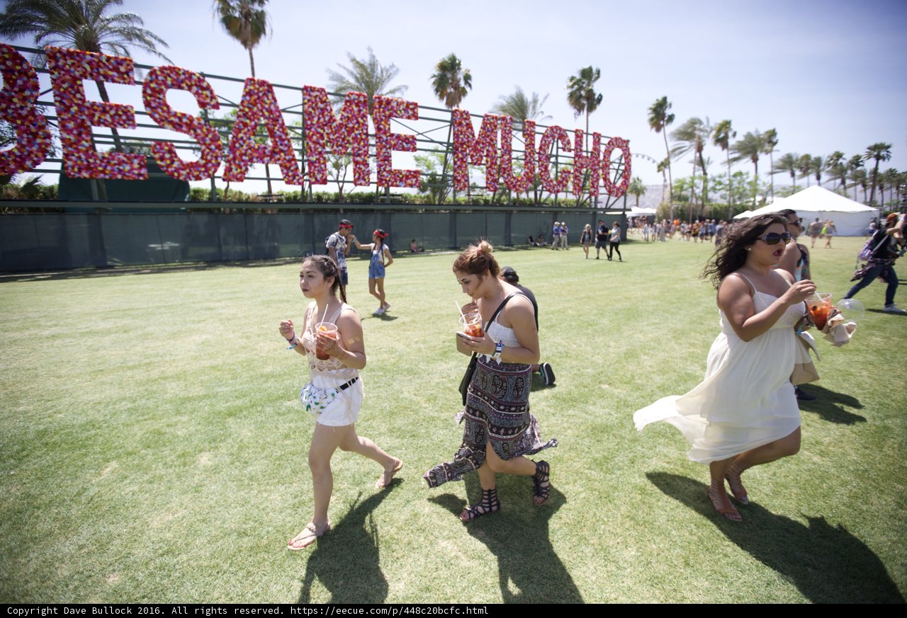 Three Women Enjoying the Outdoors at Coachella