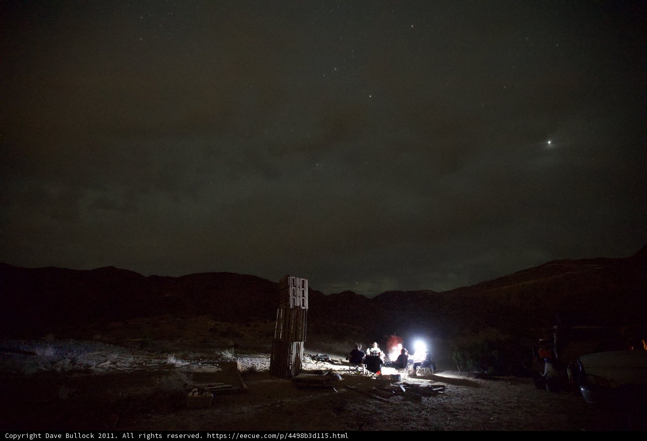 Campfire Conversations Under a Starry Sky