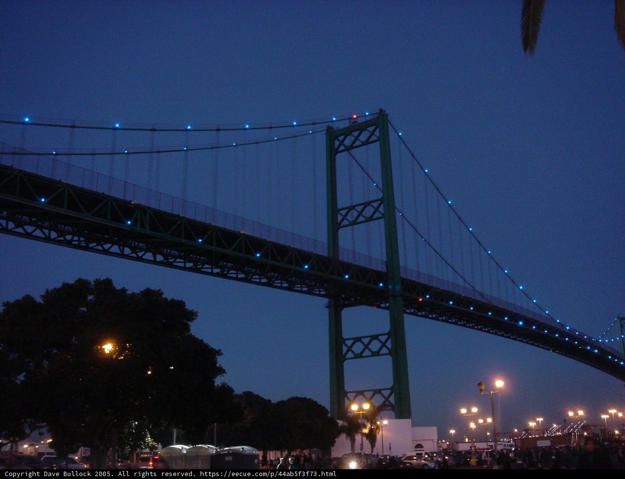 Illuminated Bridge in the Metropolis