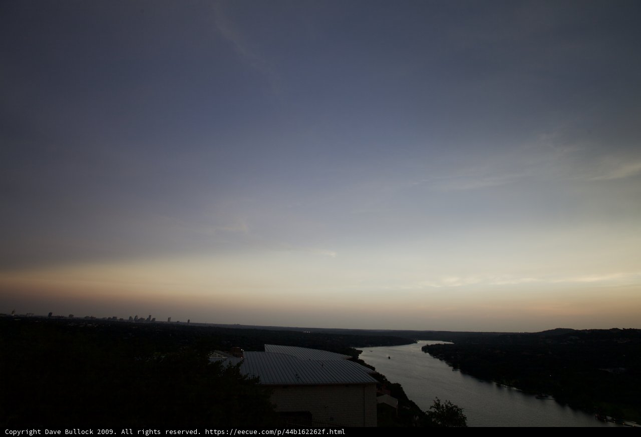 Austin Skyline Glows at Sunset