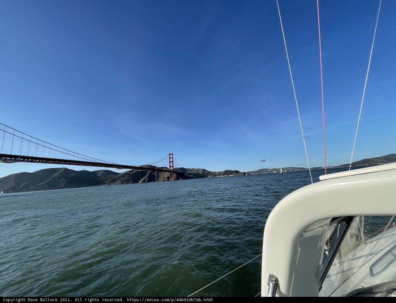Sailing under the Golden Gate Bridge