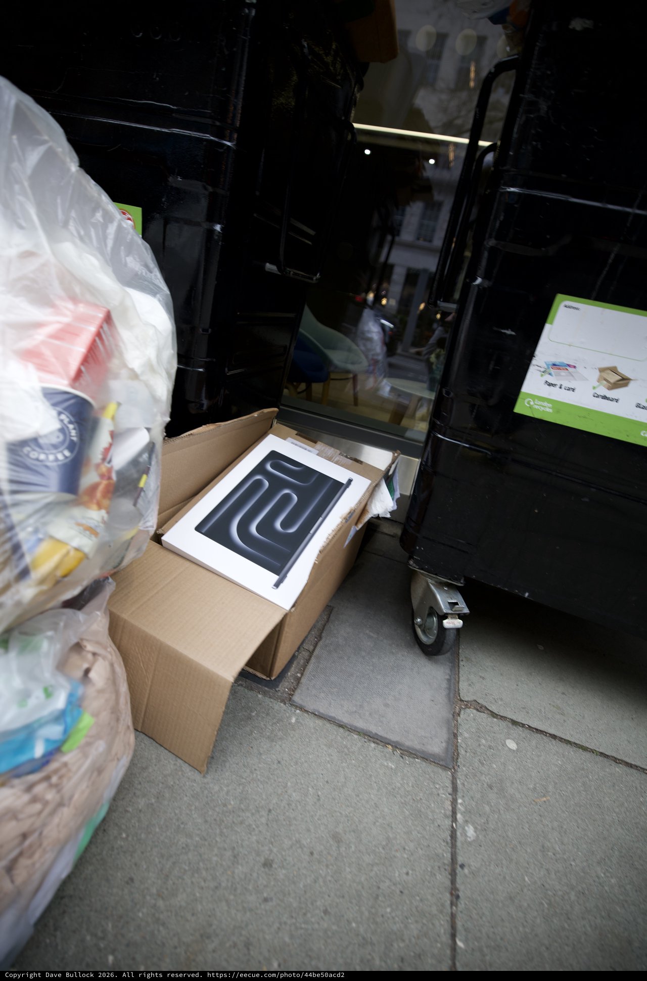 Late Night Package Delivery on London Doorstep