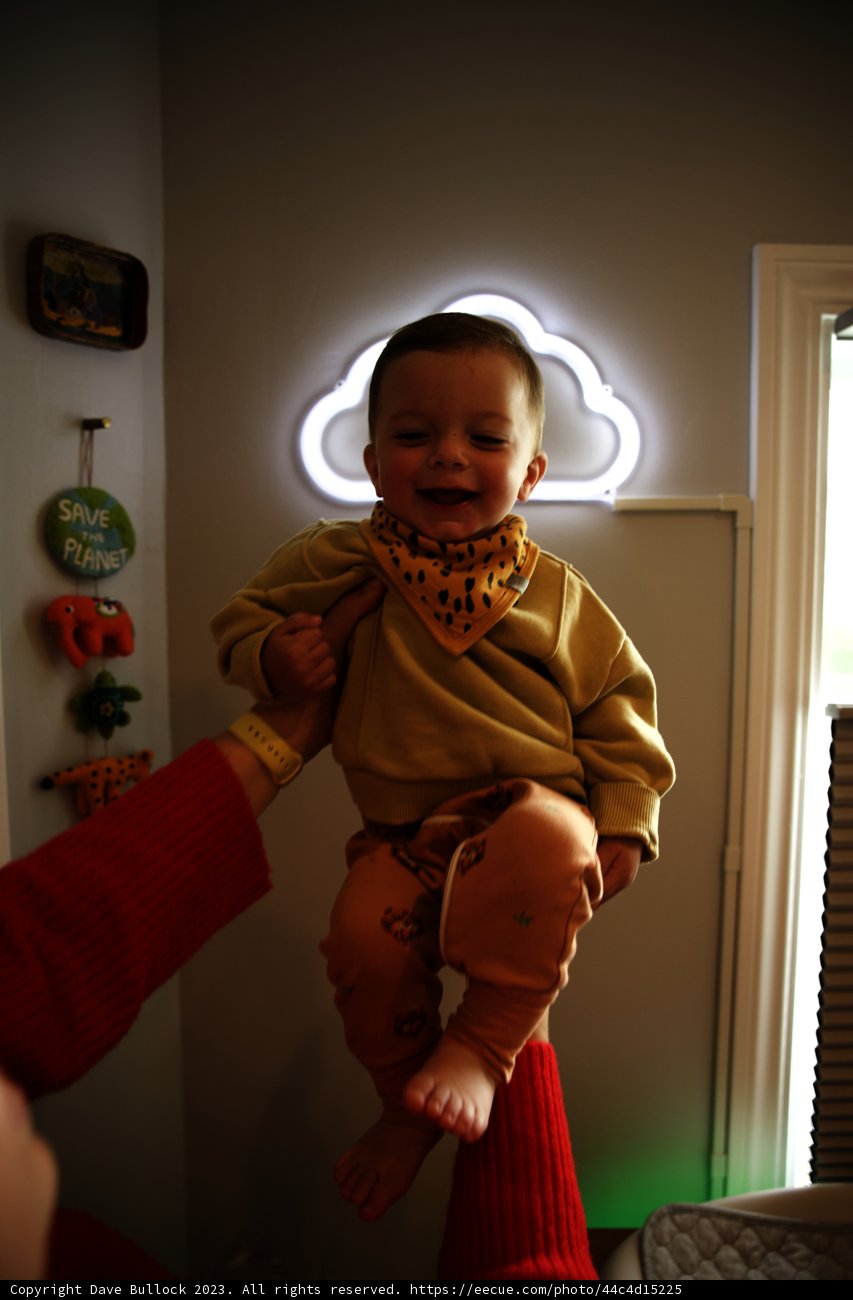 Wesley's Joyful Moment at 11 Months