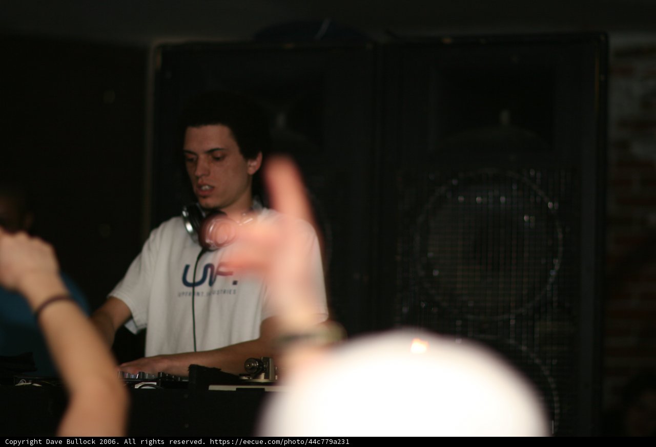 Breakin' Beats with a White Shirted Deejay